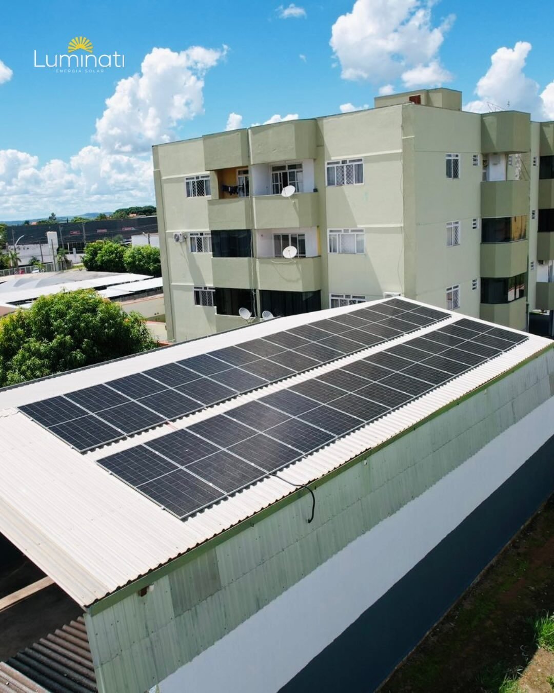 Projeto comercial com painéis solares da Luminati Energia Solar